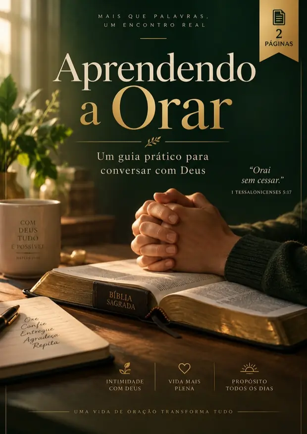 Capa: Aprendendo a Orar