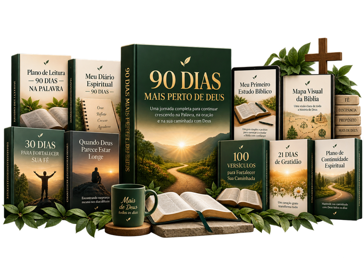 Mockup Kit Completo 90 Dias Mais Perto de Deus